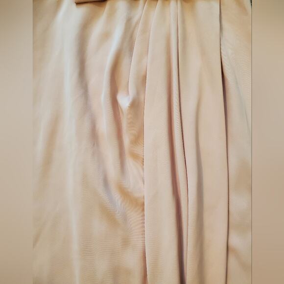 Shona Joy Light Pink Peach Cream Core Knot Draped Dress Sz 4 - Picture 6 of 9